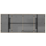 HKH Mesa de Jardim com Tampo de Vidro 190x80x74 Cm Vime Pe - Bege