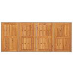 HKH Mesa de Jardim com Tampo em Acácia 190x80x74 Cm Vime Pe - Bege