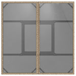 HKH Mesa de Jardim com Tampo de Vidro 80x80x75 Cm Vime Pe - Bege