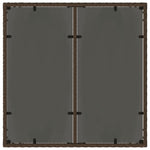 HKH Mesa de Jardim com Tampo de Vidro 90x90x75 Cm Vime Pe Castanho - Marrom