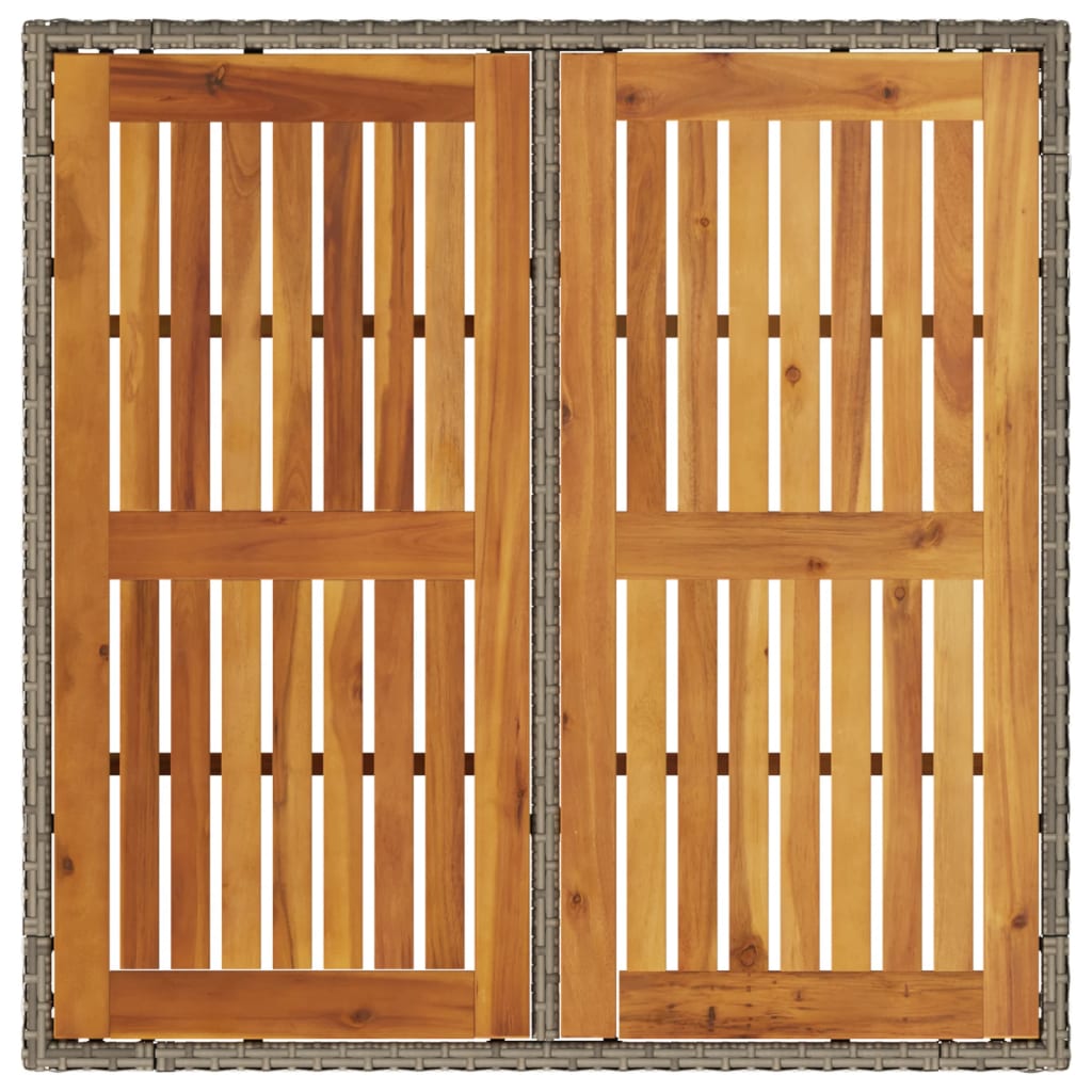 HKH 8 Piezas Conjunto de Salón de Jardín Pino Macizo - Negro