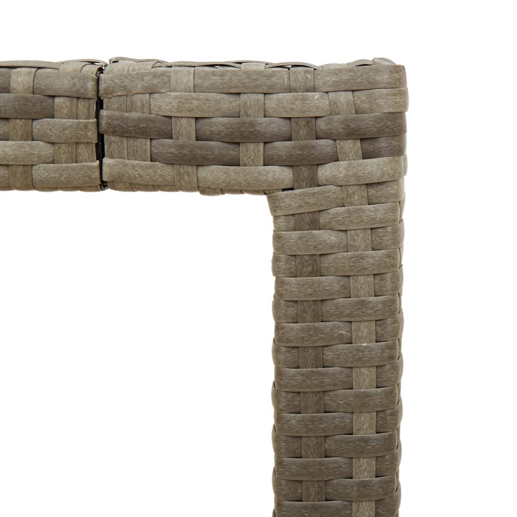 HKH 8 Piezas Conjunto de Salón de Jardín Pino Macizo - Negro