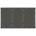 HKH Mesa de Jardim com Tampo de Vidro 150x90x75 Cm Vime Pe - Preto