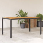 HKH 9 Pcs Conjunto Lounge de Jardim Pinho Maciço - Preto