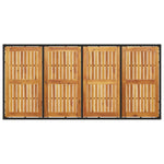 HKH 5 Pcs Conjunto Lounge de Jardim Pinho Maciço - Marrom