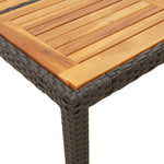 HKH 5 Pcs Conjunto Lounge de Jardim Pinho Maciço - Marrom