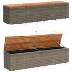 HKH 6 Pcs Conjunto Lounge de Jardim Pinho Maciço Cinzento - Cinzeto