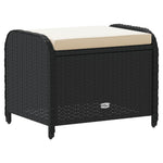 HKH Banco de Jardim com Almofadão 58x46x46 Cm Vime Pe - Preto