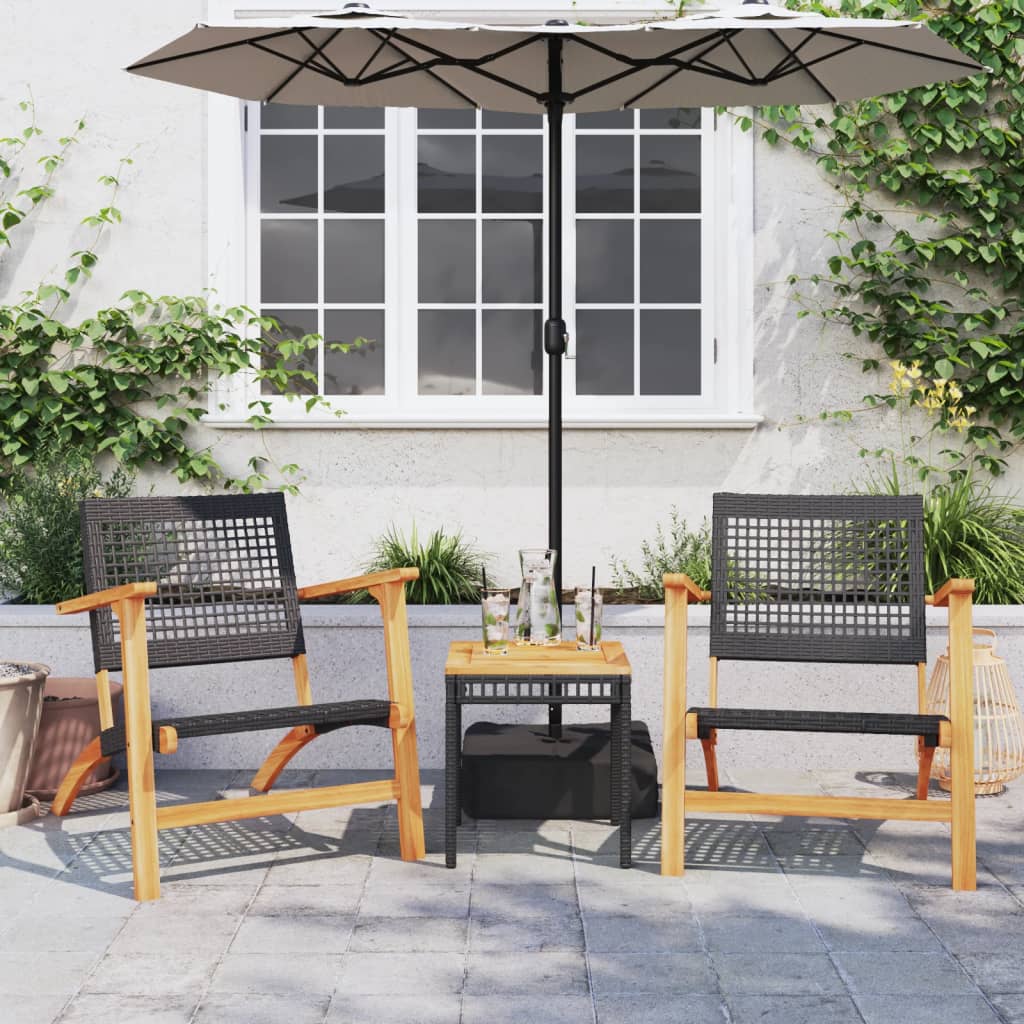 HKH 11 Pcs Conjunto Lounge de Jardim C/ Almofadões Pinho Maciço - Cinzeto