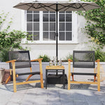 HKH 11 Pcs Conjunto Lounge de Jardim C/ Almofadões Pinho Maciço - Cinzeto