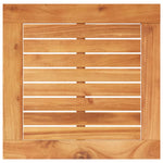 HKH Mesa de Jardim 38x38x42 Cm Vime Pe/acácia Mistura de S - Bege