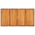 Mesa de Jardín HKH de Ratán y Madera de Acacia - Gris