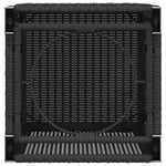 HKH Cobertura para Botija de Gás 40x40x60 Cm Vime Pe - Preto