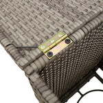 HKH Cobertura para Botija de Gás 40x40x60 Cm Vime Pe - Cinzento