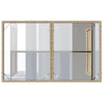Mesa de Jardín HKH con Tapa de Cristal 110x68x70 Cm Ratán PE - Beige