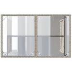 HKH Mesa Jardim C/ Tampo de Vidro 110x68x70 Cm Vime Pe Cinza-claro - Cinzento