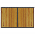 HKH Mesa de Jardim com Tampo de Madeira 110x68x70 Cm Vime Pe - Preto