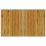 HKH Mesa de Jardim com Tampo de Madeira 110x68x70 Cm Vime Pe - Bege
