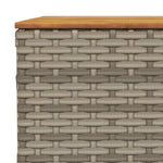 HKH Mesa de Jardim 55x55x36 Cm Vime Pe e Madeira de Acácia - Cinzento