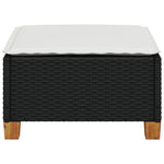 HKH Banco de Jardim com Almofadão 63,5x56x32 Cm Vime Pe - Preto