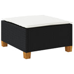 HKH Banco de Jardim com Almofadão 63,5x56x32 Cm Vime Pe - Preto