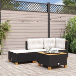 HKH Banco de Jardim com Almofadão 63,5x56x32 Cm Vime Pe - Preto