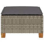 HKH Banco de Jardim com Almofadão 63,5x56x32 Cm Vime Pe - Cinzento