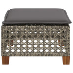 HKH Banco de Jardim com Almofadão 63,5x56x32 Cm Vime Pe - Cinzento