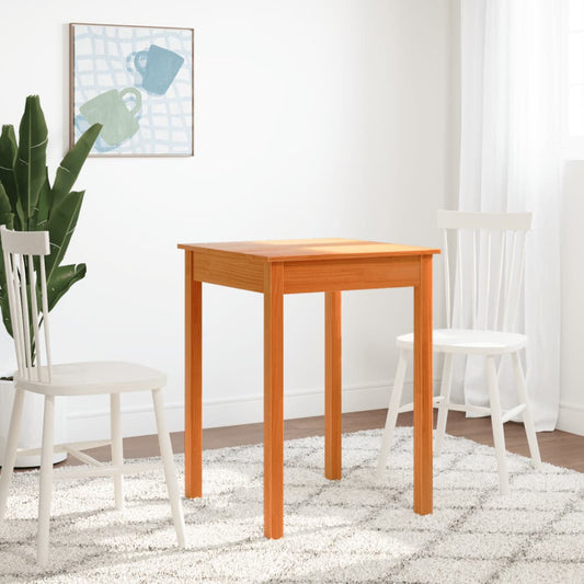 Mesa de comedor HKH de madera maciza, marrón, encerada, de pino