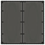 HKH Mesa de Jardim com Tampo de Vidro Vime Pe - Preto