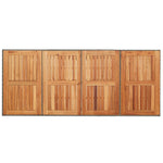 HKH Mesa de Jardim com Tampo em Acácia 190x80x75 Cm Vime Pe Cinza - Cinzento