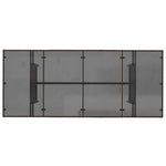 HKH Mesa de Jardim com Tampo de Vidro 190x80x75 Cm Vime Pe Castanho - Marrom