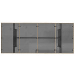 HKH Mesa de Jardim com Tampo de Vidro 190x80x75 Cm Vime Pe - Bege