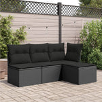HKH Banco de Jardim com Almofadão 55x55x37 Cm Vime Pe - Preto