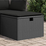 HKH Banco de Jardim com Almofadão 55x55x37 Cm Vime Pe - Preto