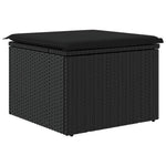 HKH Banco de Jardim com Almofadão 55x55x37 Cm Vime Pe - Preto