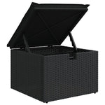 HKH Banco de Jardim com Almofadão 55x55x37 Cm Vime Pe - Preto