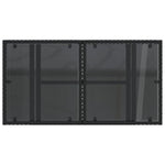 HKH Mesa de Jardim com Tampo de Vidro 100x55x73 Cm Vime Pe - Preto