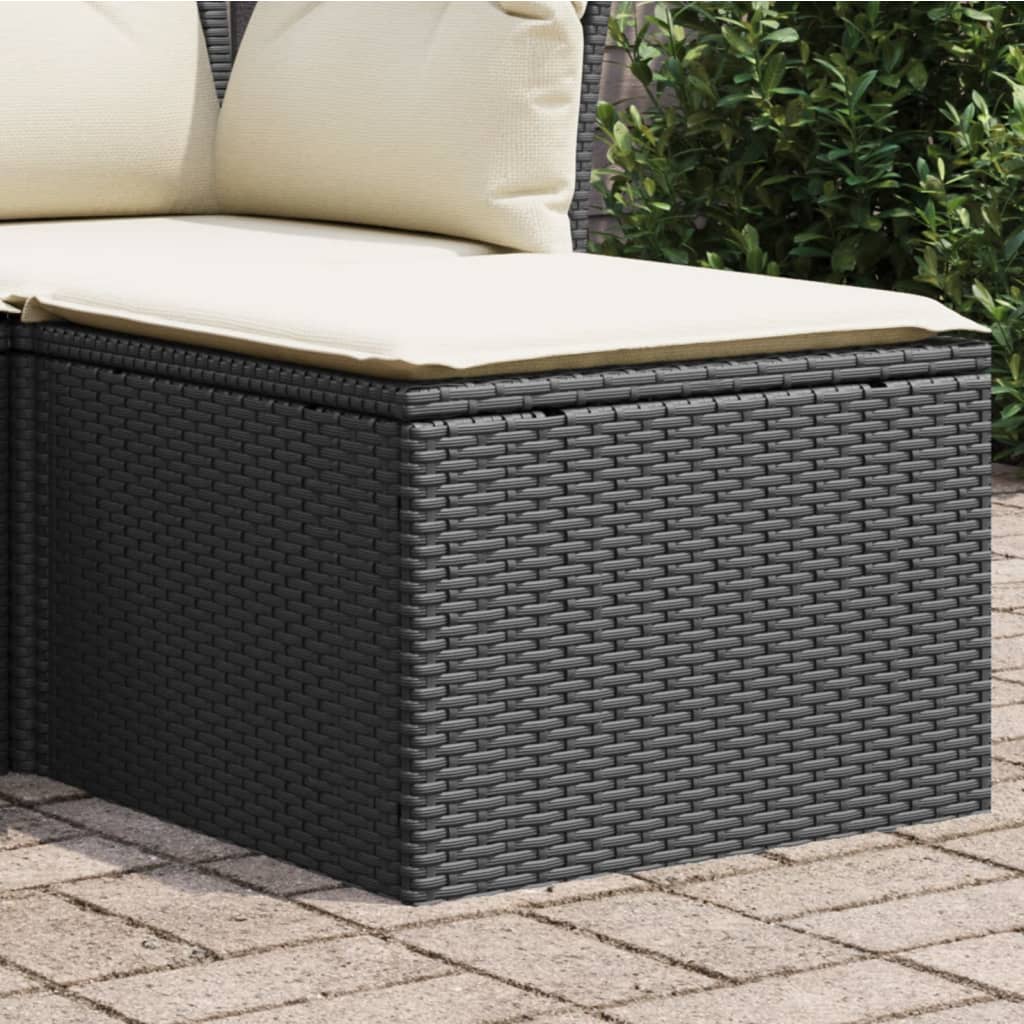 HKH Banco de Jardim com Almofadão 55x55x37 Cm Vime Pe - Preto