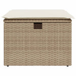 HKH Banco de Jardín con Cojín 55x55x37 Cm Ratán Pe - Beige