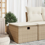 HKH Banco de Jardín con Cojín 55x55x37 Cm Ratán Pe - Beige