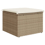 HKH Banco de Jardim com Almofada 55x55x37 cm Vime Pé - Bege