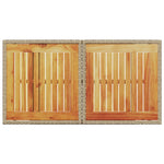 HKH Mesa de Jardim 100x55x73 Cm Vime Pe e Madeira de Acácia - Bege
