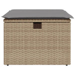 HKH Banco de Jardín con Cojín 55x55x37 Cm Ratán Pe - Beige