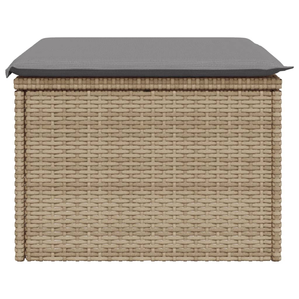 HKH Banco de Jardín con Cojín 55x55x37 Cm Ratán Pe - Beige