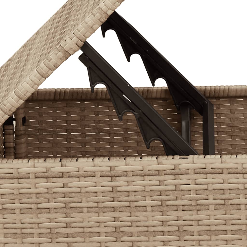 HKH Banco de Jardín con Cojín 55x55x37 Cm Ratán Pe - Beige