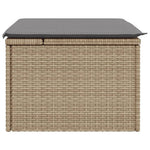 HKH Banco de Jardim com Almofada 55x55x37 Cm Vime Pe - Bege