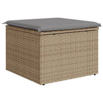 HKH Banco de Jardim com Almofada 55x55x37 Cm Vime Pe - Bege