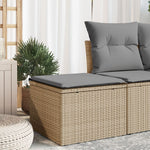 HKH Banco de Jardim com Almofada 55x55x37 Cm Vime Pe - Bege