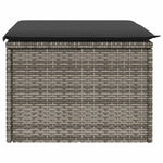 HKH Banco de Jardim com Almofadão 55x55x37 Cm Vime Pe - Cinzento